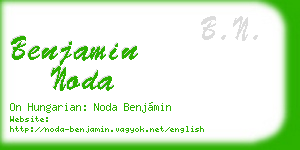 benjamin noda business card